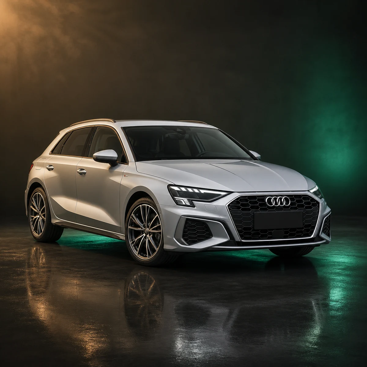 Светлый Audi A3 Sportback поколения 8Y из Китая