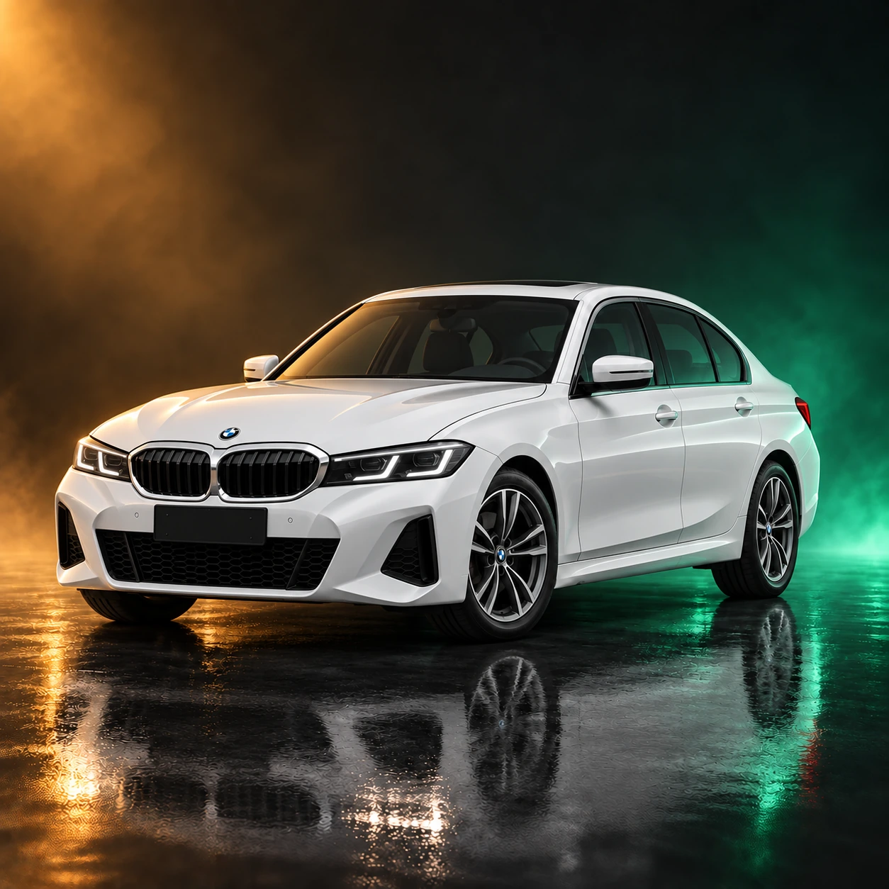 Нарисованное превью BMW 320Li, поколение VII (G28), левый руль