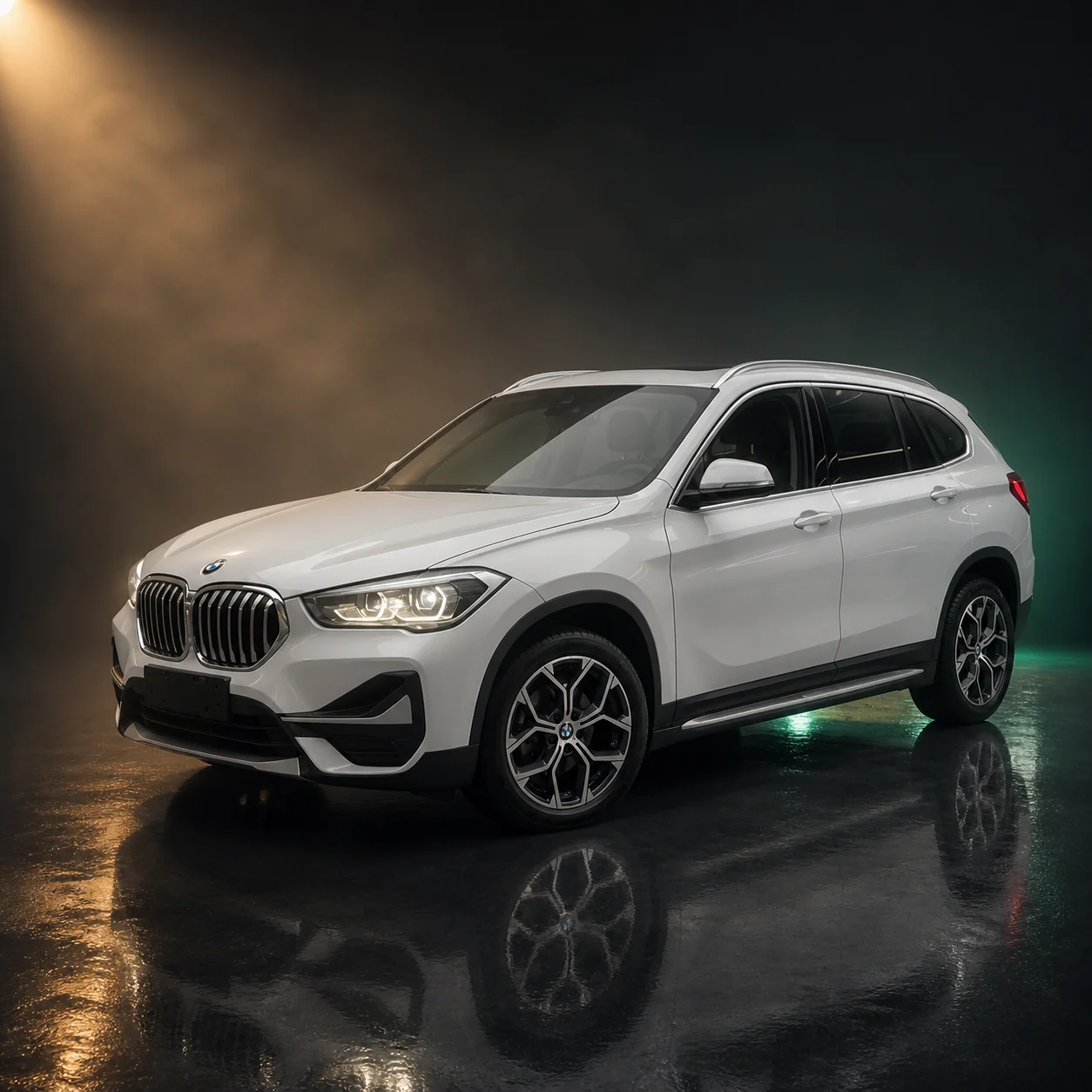 Светлый BMW X1 sDrive20Li поколения F48 из Китая