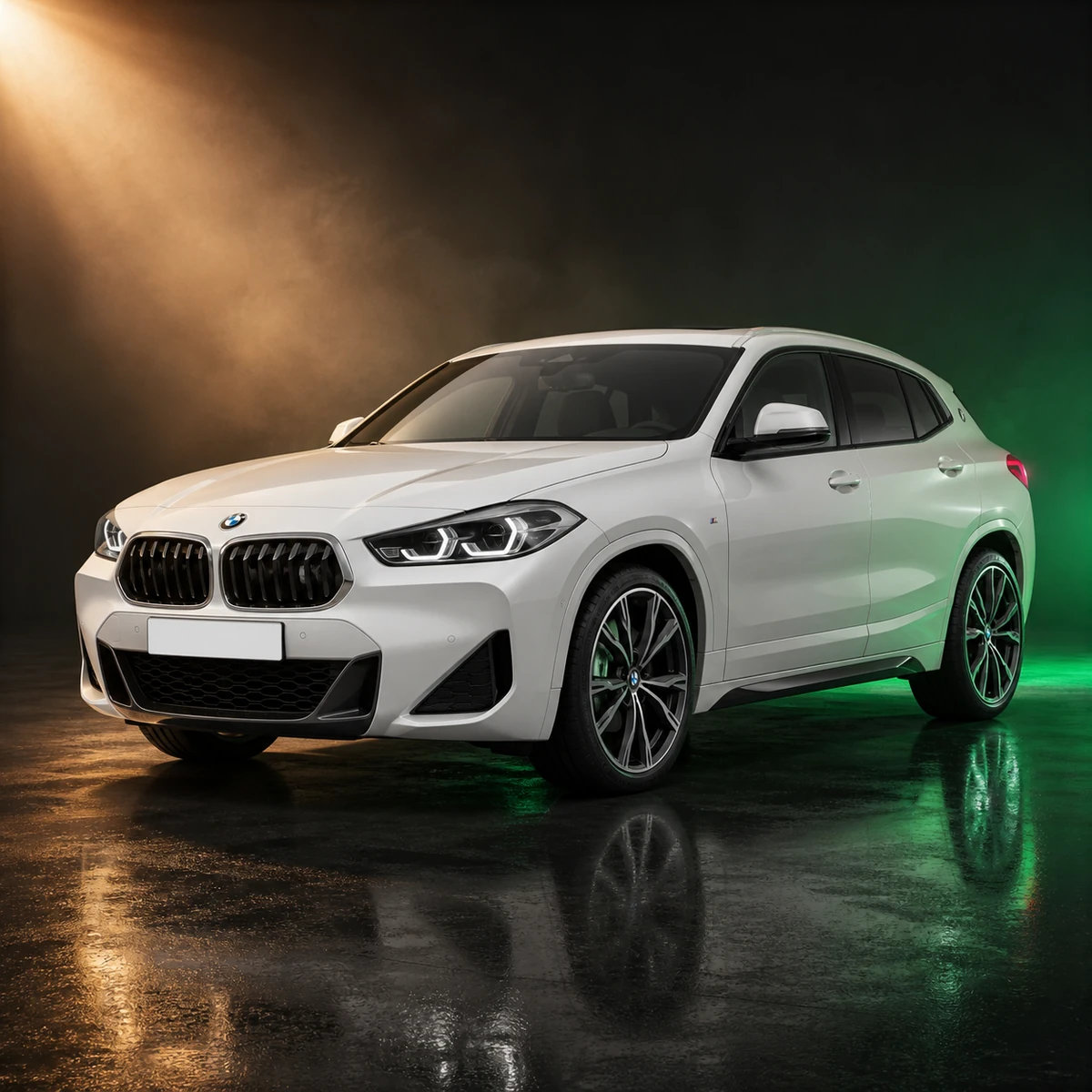 Светлый BMW X2 поколения F39 из Китая