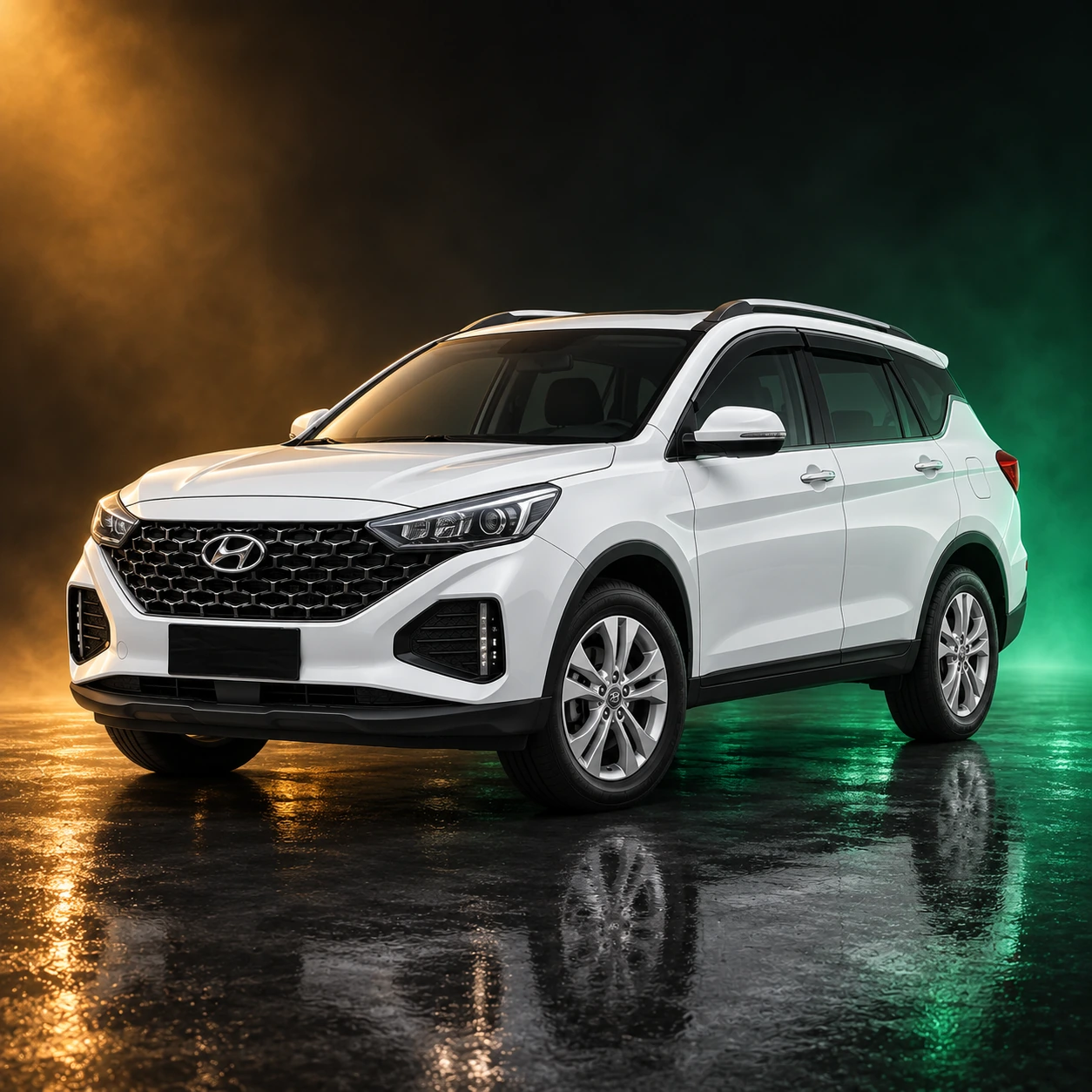 Нарисованное превью Hyundai ix35, поколение II (NU), левый руль