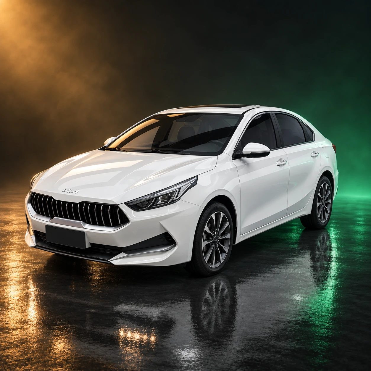 Нарисованное превью Kia K3, поколение II (BD), левый руль