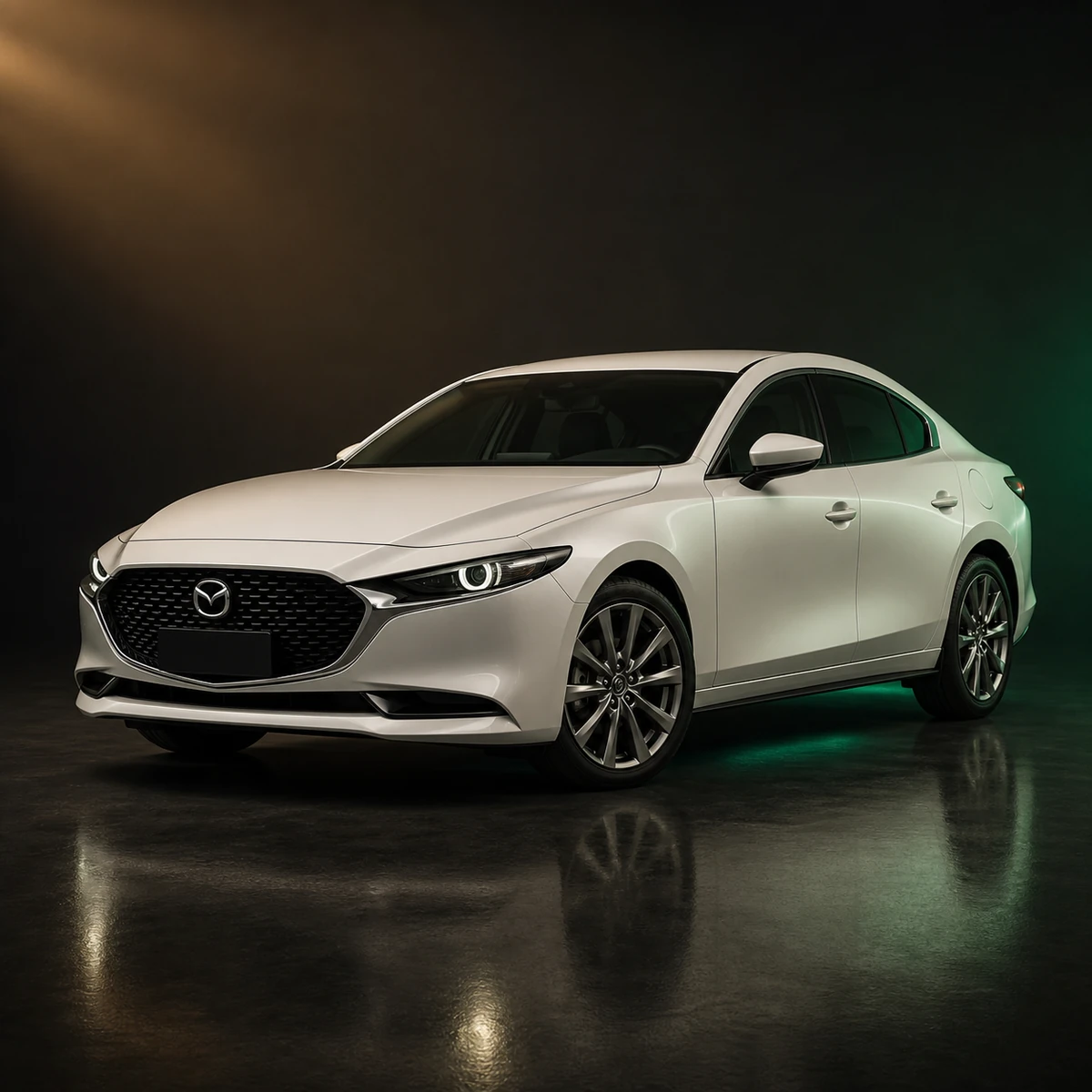 Светлый седан Mazda 3 четвёртого поколения из Китая