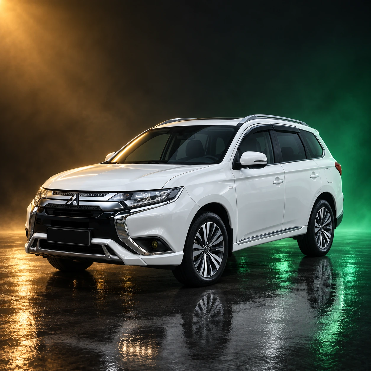 Нарисованное превью Mitsubishi Outlander, поколение III, левый руль