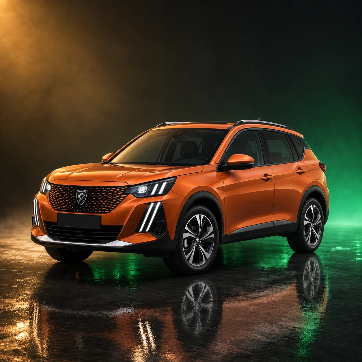 Нарисованное превью Peugeot 2008, поколение II, левый руль
