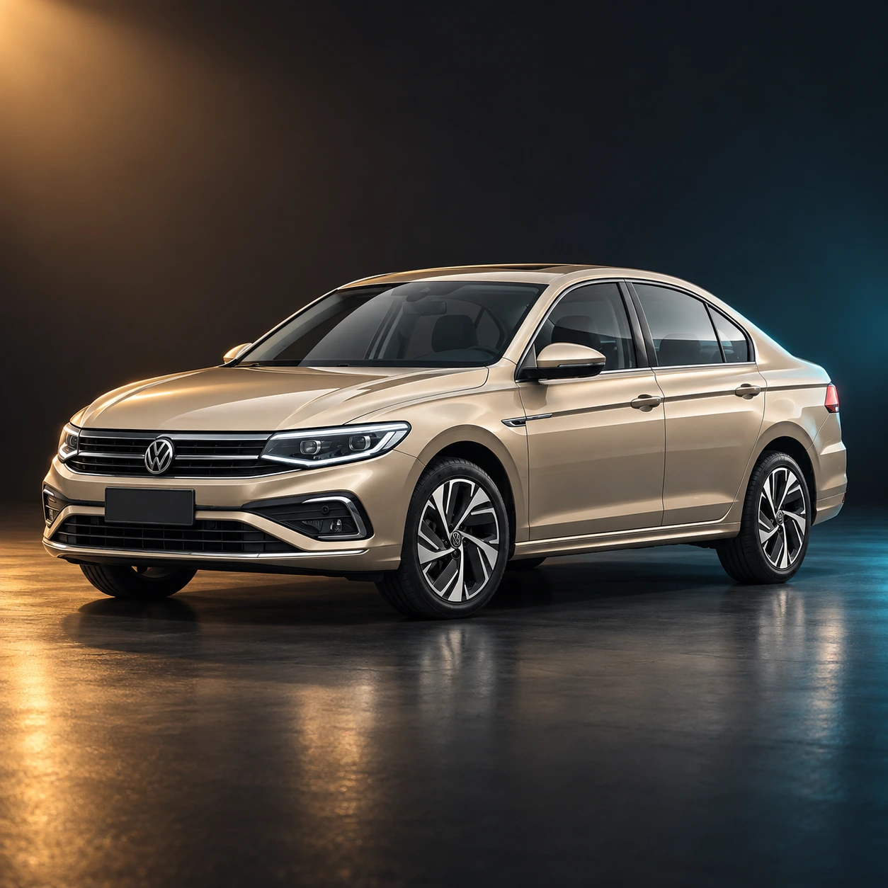Нарисованное превью Volkswagen Bora, левый руль