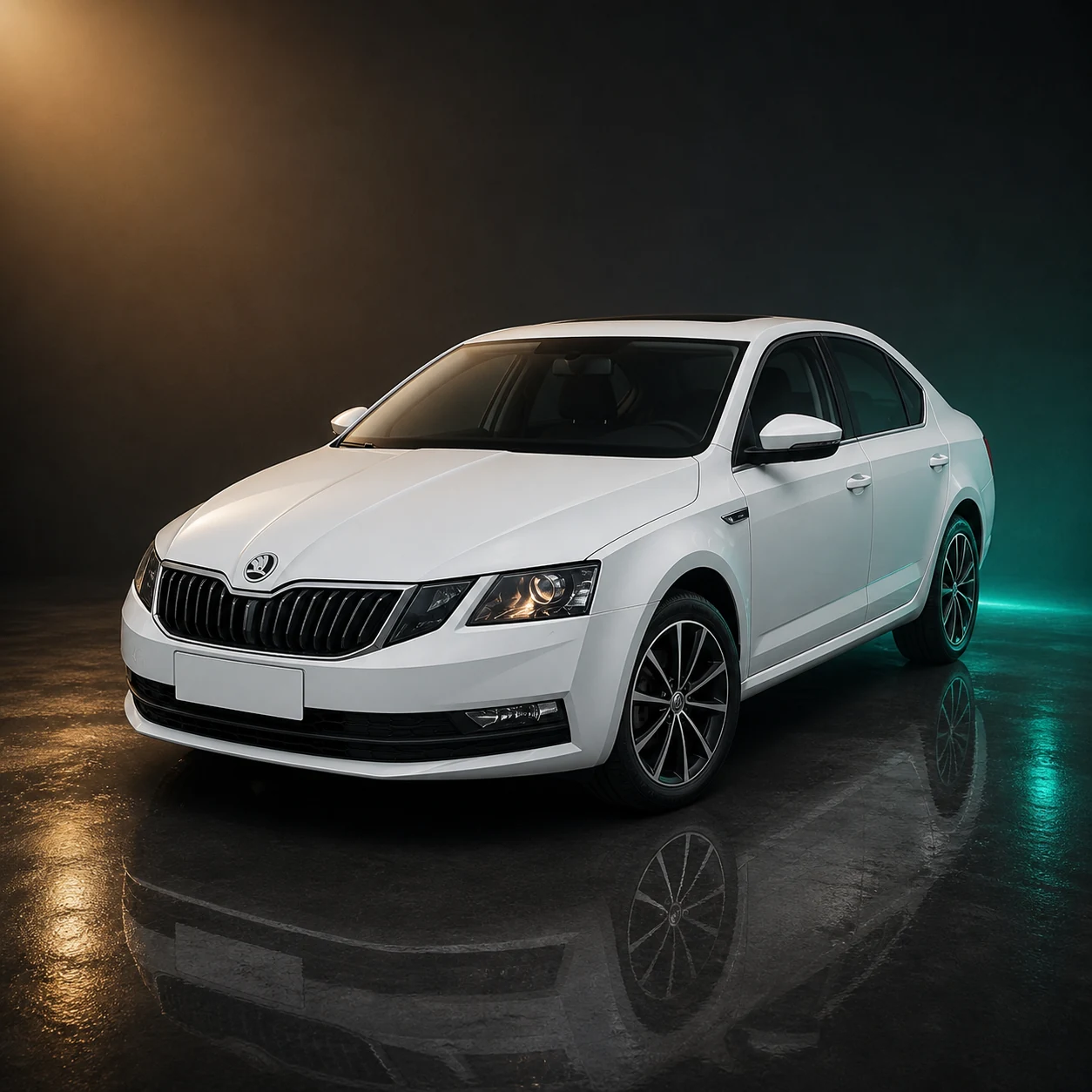 Светлая Skoda Octavia A7 после рестайлинга из Китая
