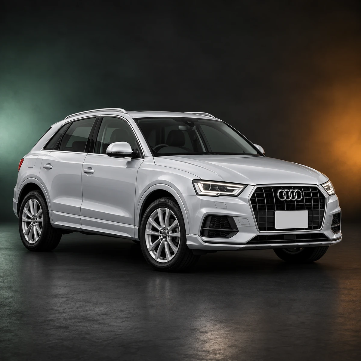 Светлый праворульный Audi Q3 1.4 TFSI поколения 8U после рестайлинга из Японии