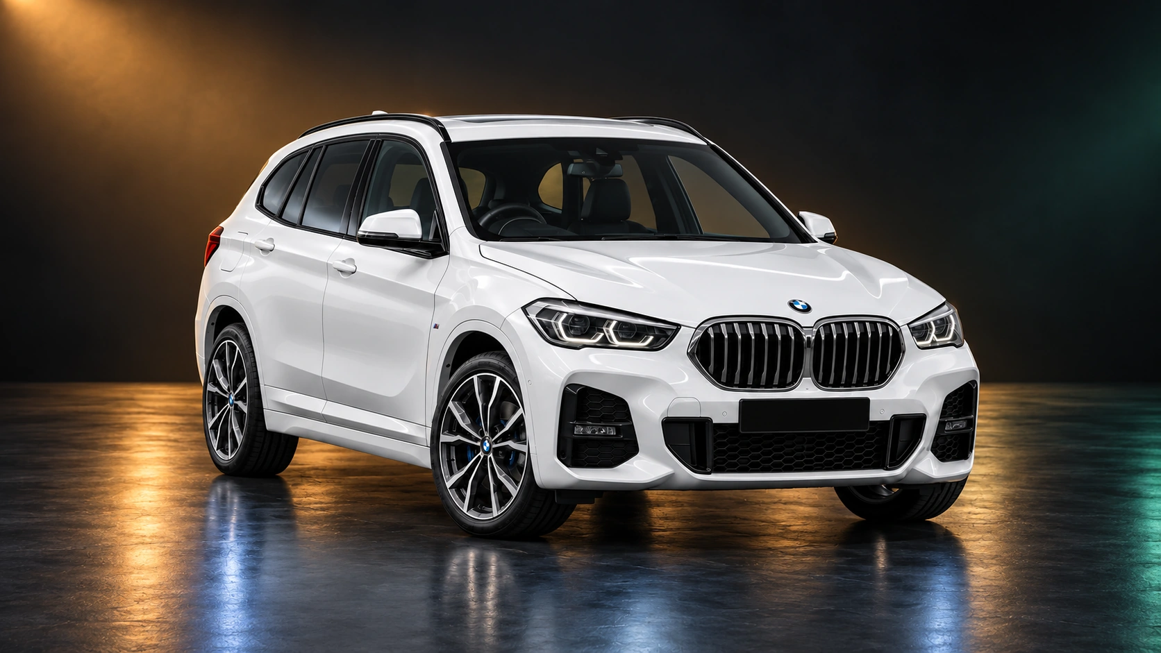 Светлый праворульный BMW X1 sDrive18i поколения F48 из Японии