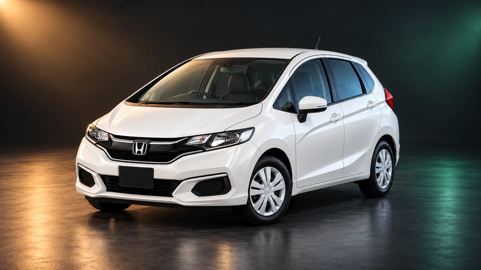 Светлый праворульный Honda Fit 1.3 с полным приводом, третье поколение, последний рестайлинг