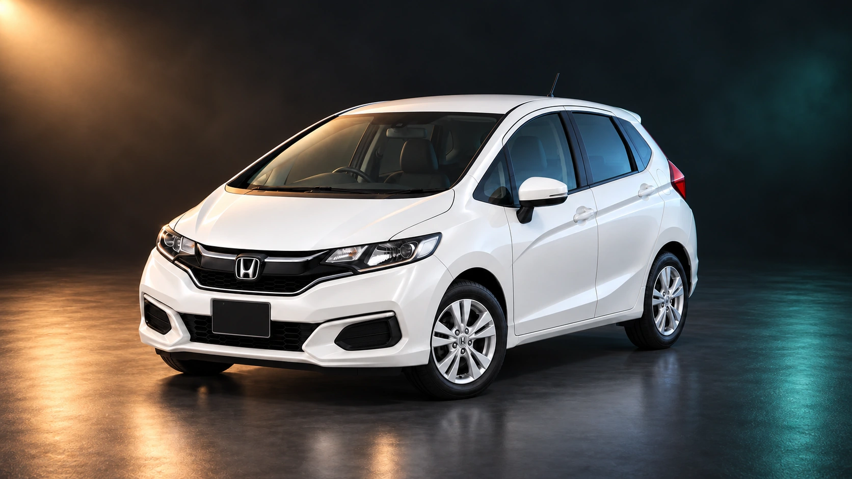 Светлый праворульный Honda Fit 1.5 с полным приводом, третье поколение, последний рестайлинг