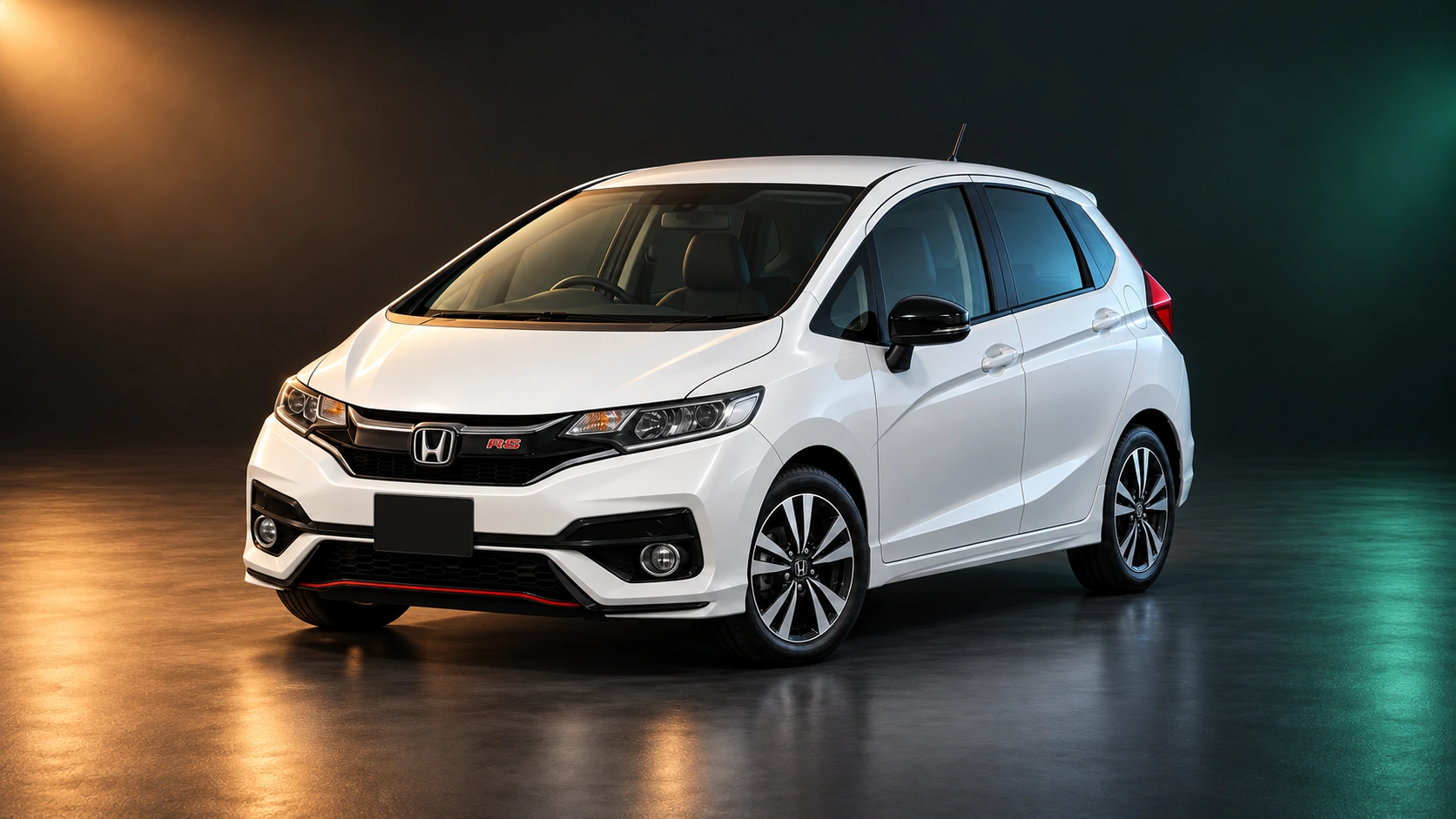 Светлый праворульный Honda Fit RS 1.5 с передним приводом, третье поколение, последний рестайлинг