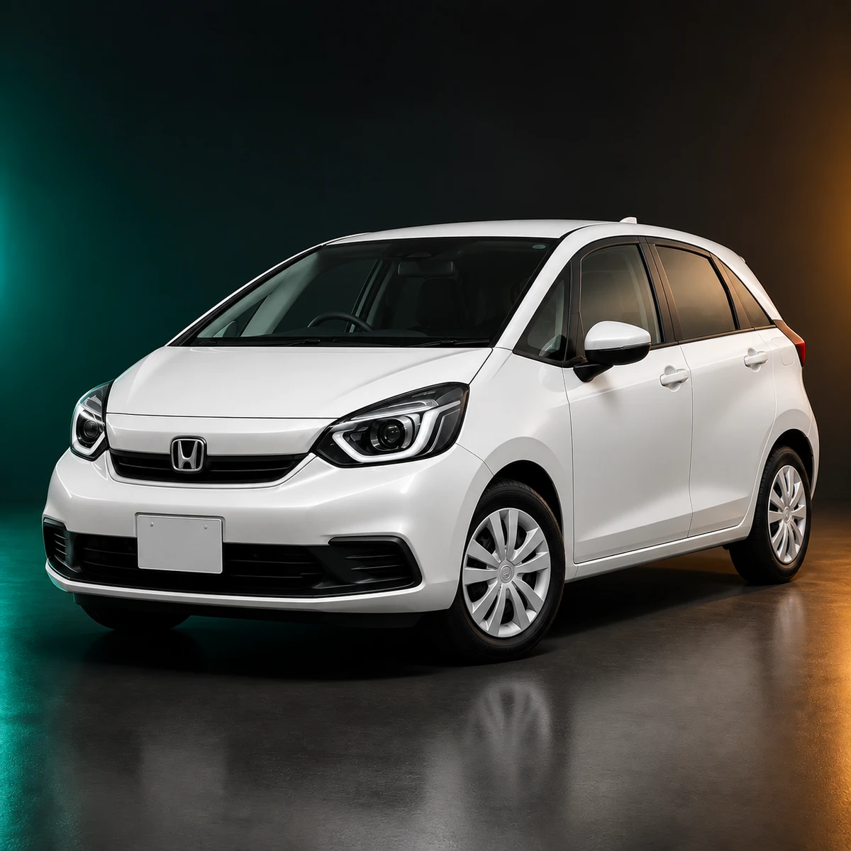 Светлый праворульный Honda Fit четвёртого поколения, последний рестайлинг, передний привод