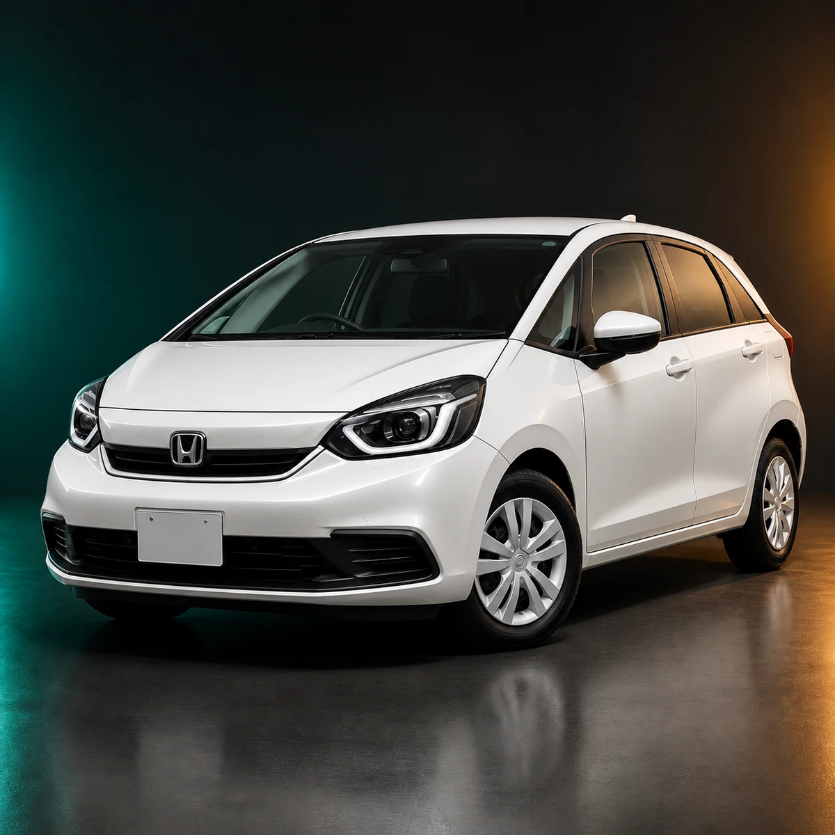 Светлый праворульный Honda Fit Home четвёртого поколения после рестайлинга, полный привод