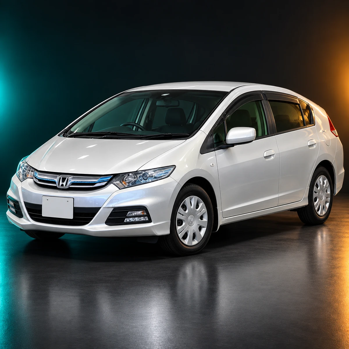 Светлый праворульный Honda Insight II поколения после рестайлинга, двигатель 1.3 IMA