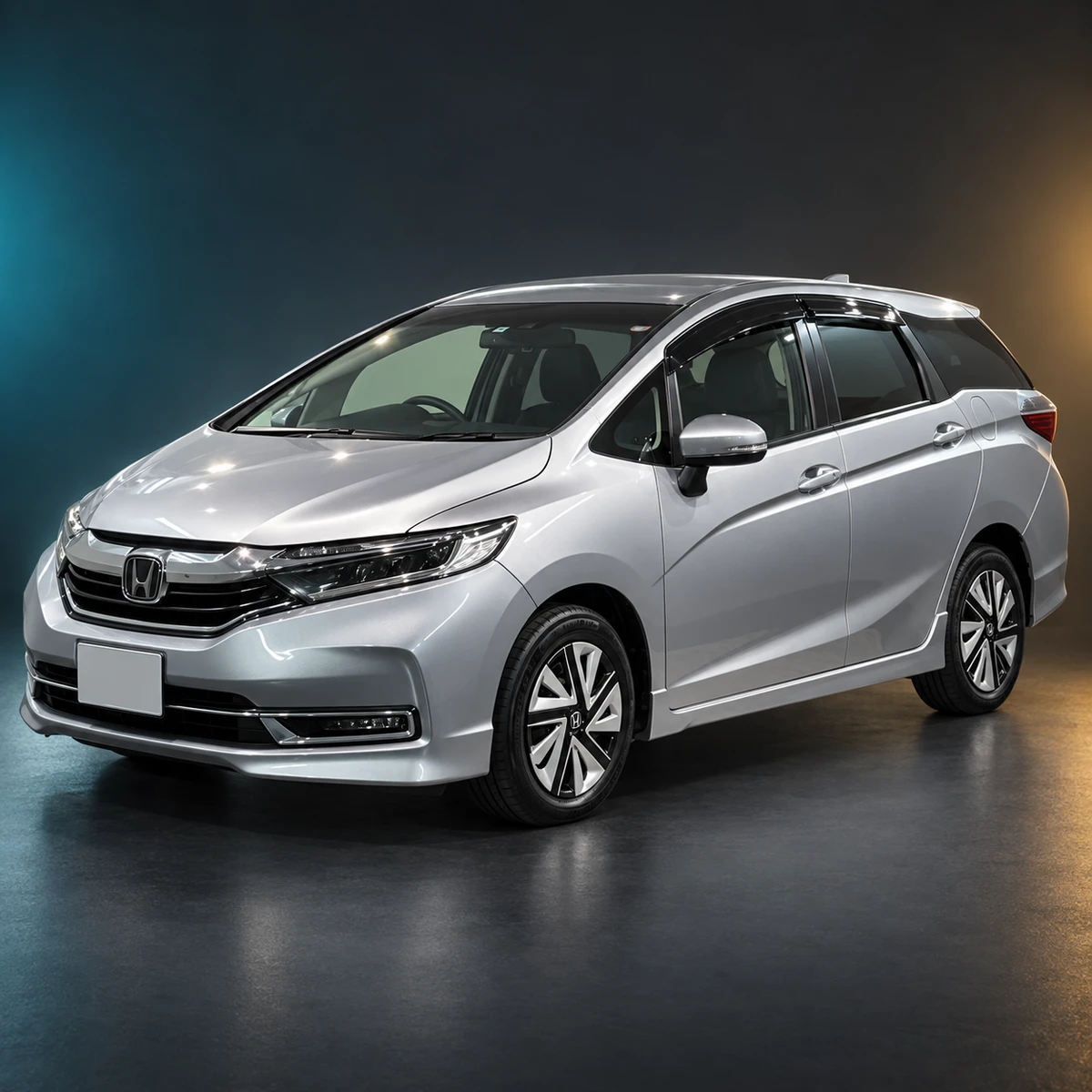 Светлый праворульный Honda Shuttle после рестайлинга, бензиновый двигатель 1.5, передний привод