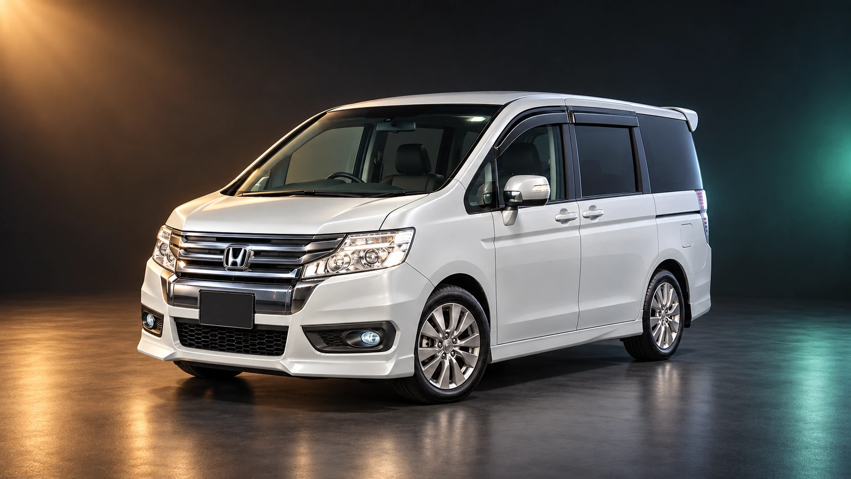 Светлый праворульный Honda Stepwgn Spada четвёртого поколения из Японии