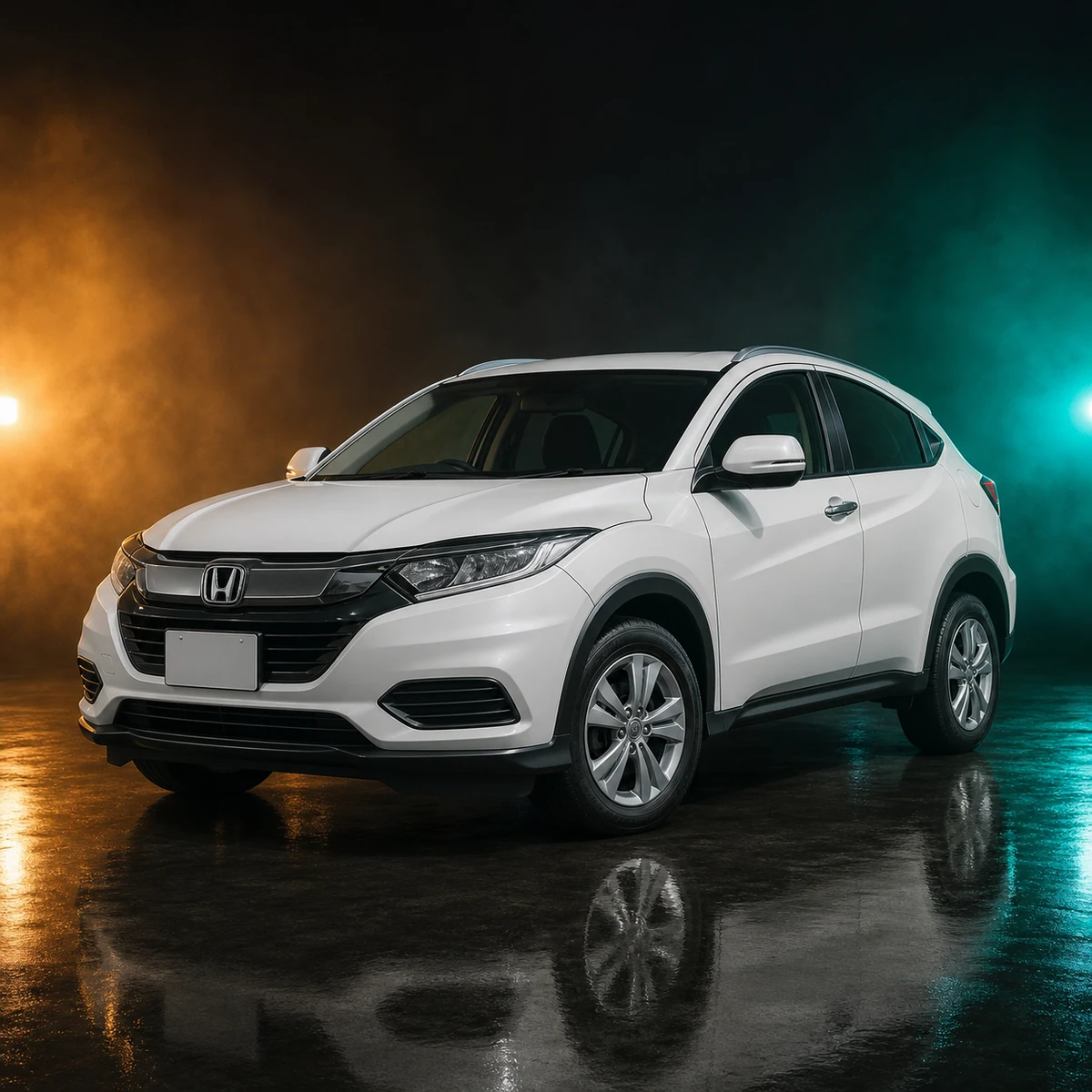 Светлая Honda Vezel первого поколения после рестайлинга из Японии