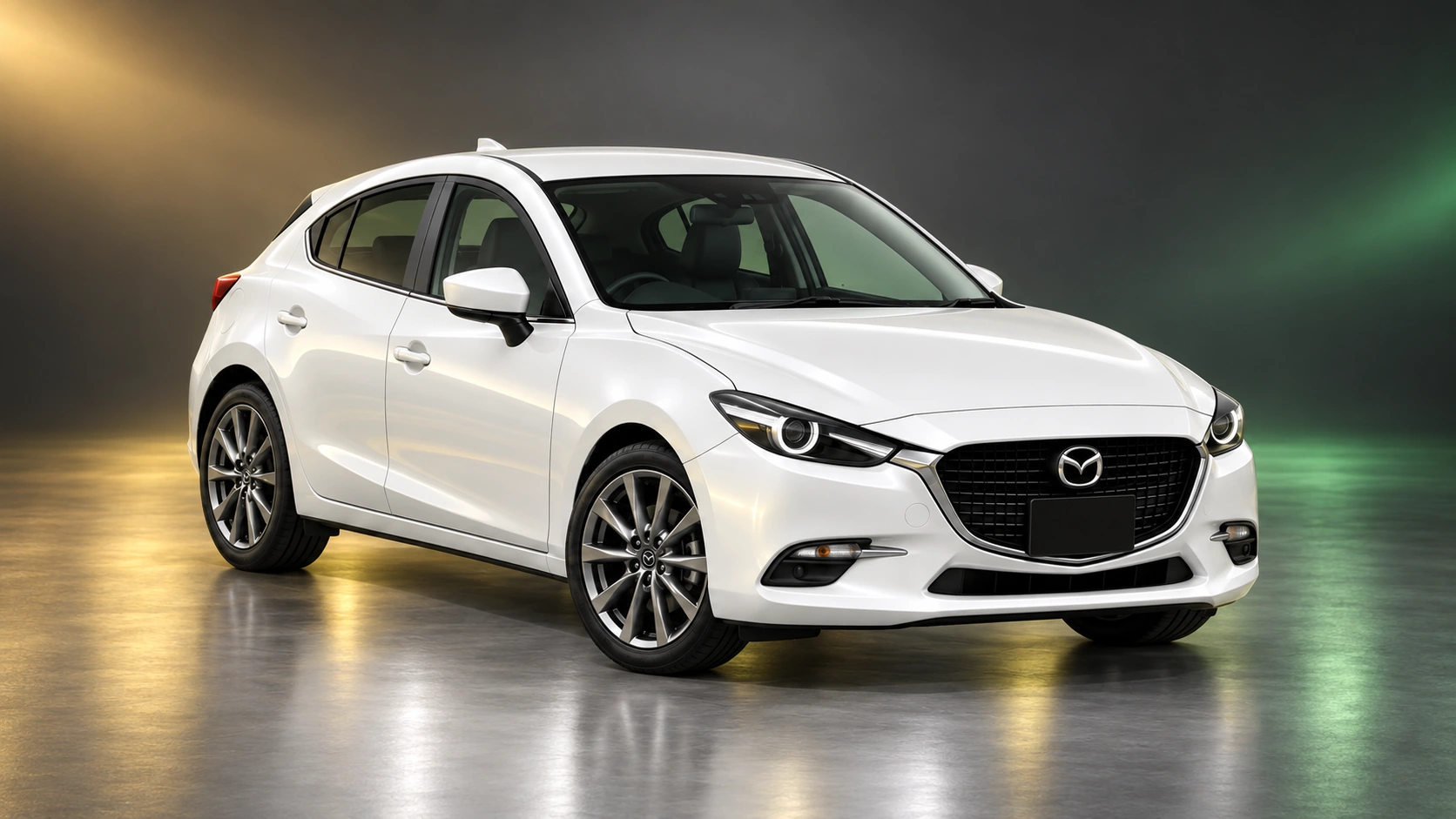 Светлая праворульная Mazda Axela Sport третьего поколения после рестайлинга