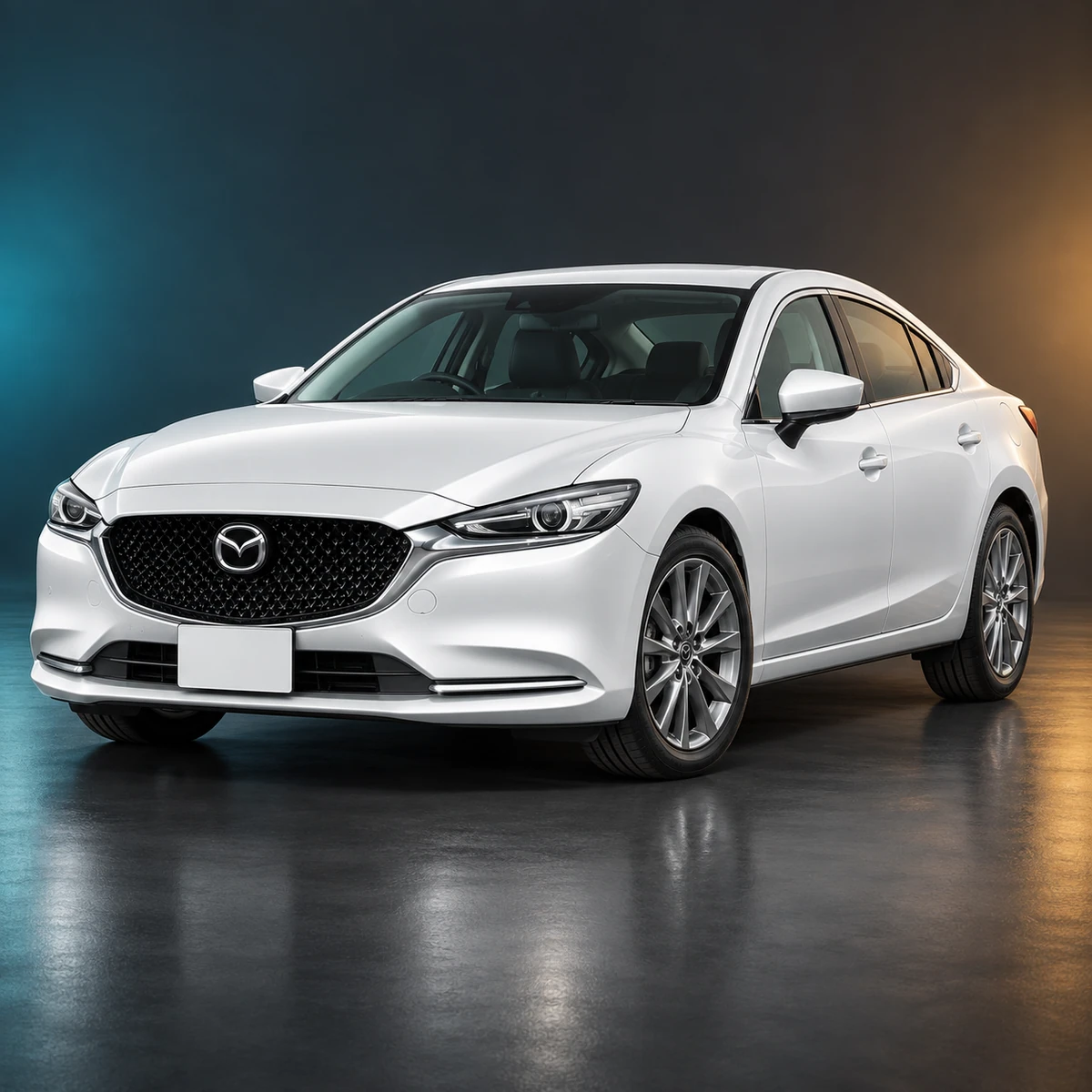 Светлая праворульная Mazda6 Atenza поколения GJ после последнего рестайлинга