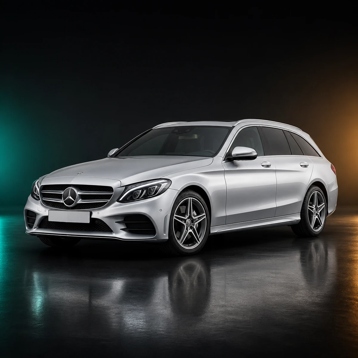 Светлый Mercedes-Benz C180 Station Wagon AMG Line 2019 года из Японии