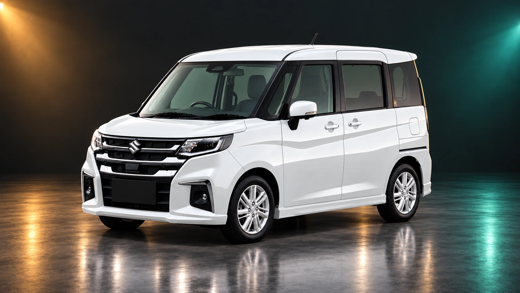 Светлый праворульный Suzuki Solio четвертого поколения