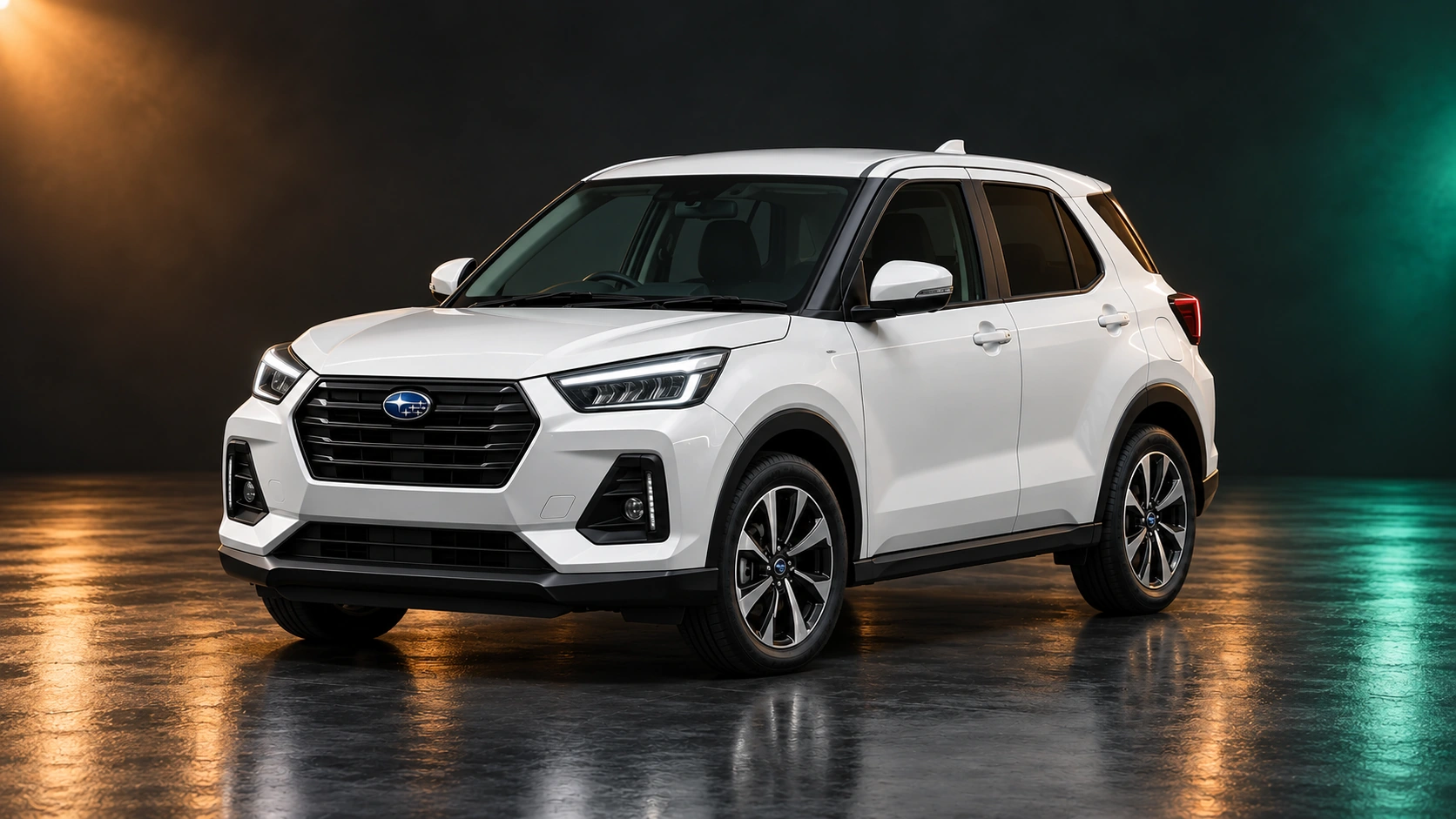Светлый праворульный Subaru Rex четвёртого поколения