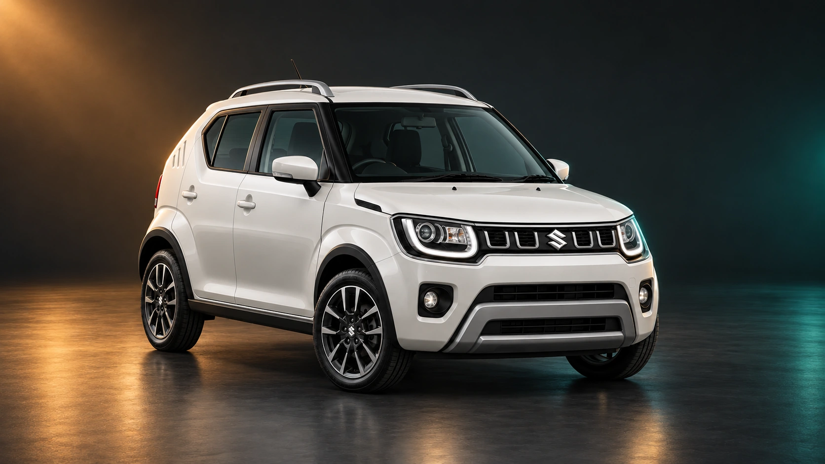 Светлый праворульный Suzuki Ignis первого поколения после рестайлинга