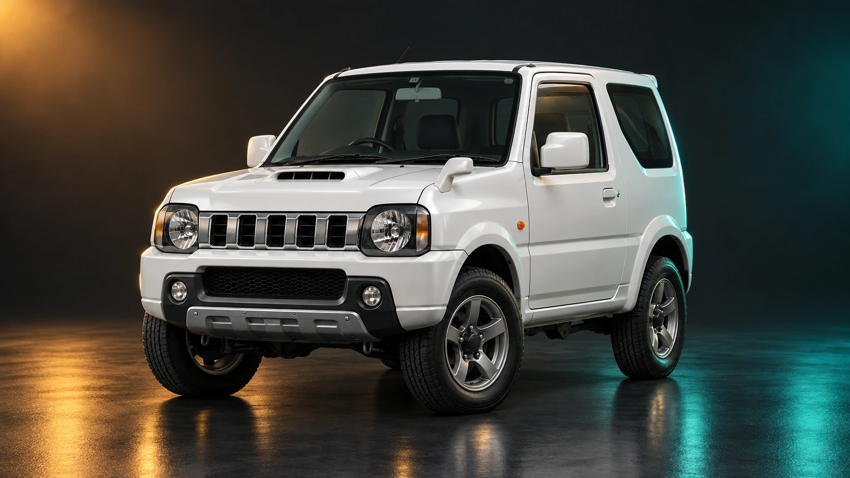 Светлый праворульный Suzuki Jimny третьего поколения