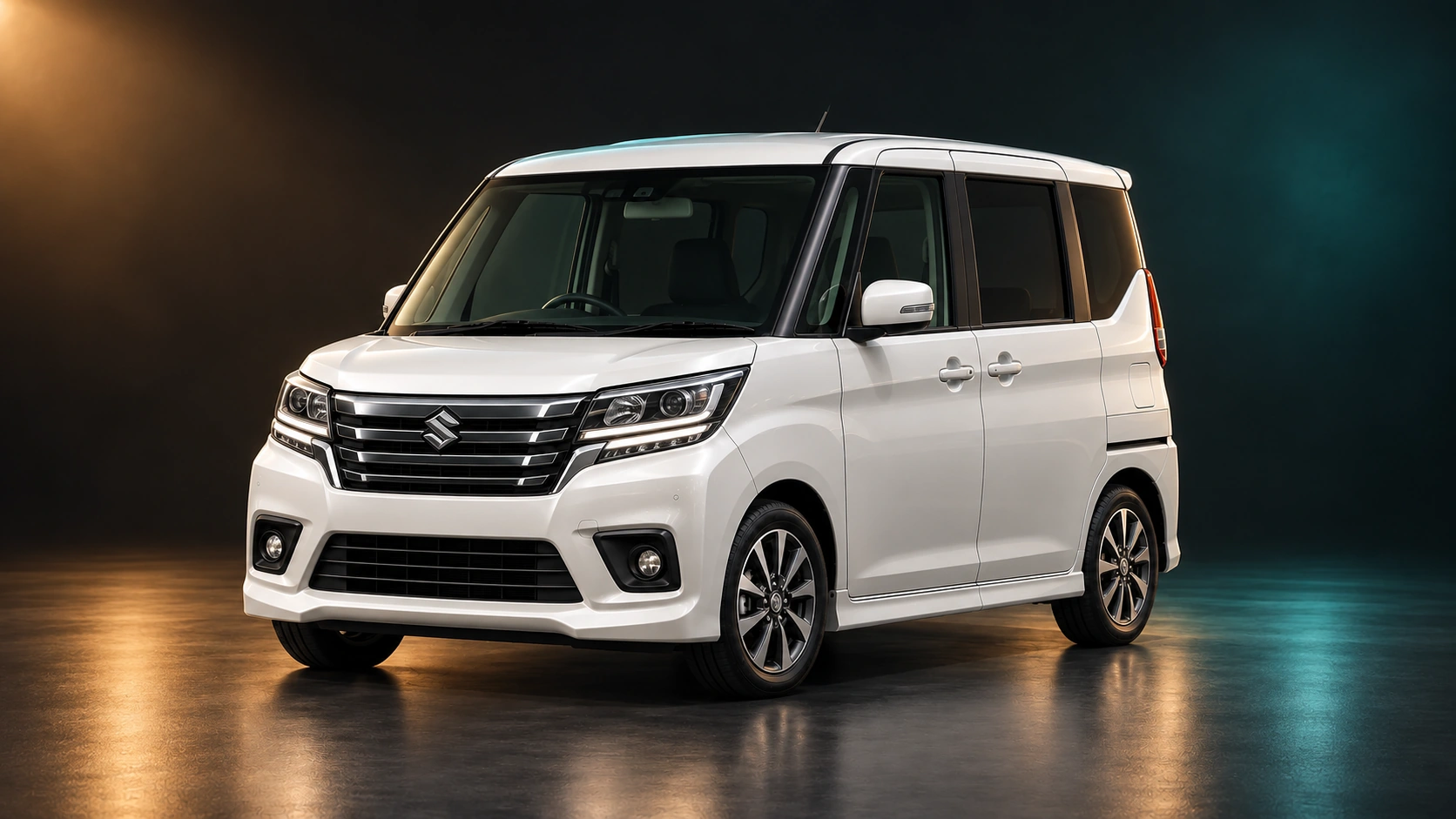 Светлый праворульный полноприводный Suzuki Solio Hybrid третьего поколения