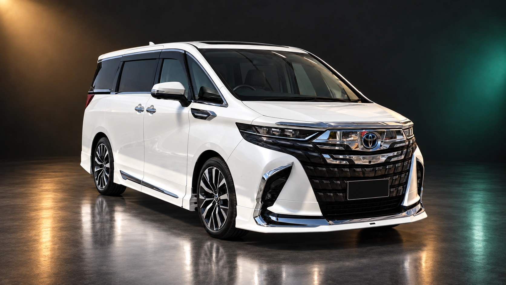 Светлый праворульный Toyota Alphard четвёртого поколения 2025 года