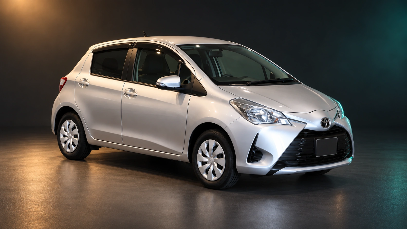 Светлый праворульный Toyota Vitz из Японии