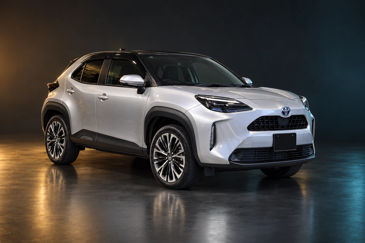 Праворульный Toyota Yaris Cross Hybrid Z MXPJ15, серебристый кузов